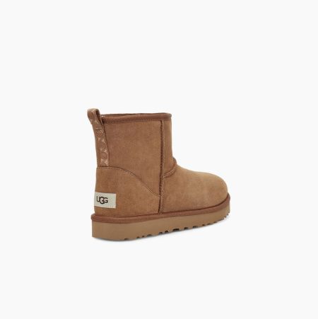 UGG Classic Mini Swirl Brown Boots for Women (WZKB08152)